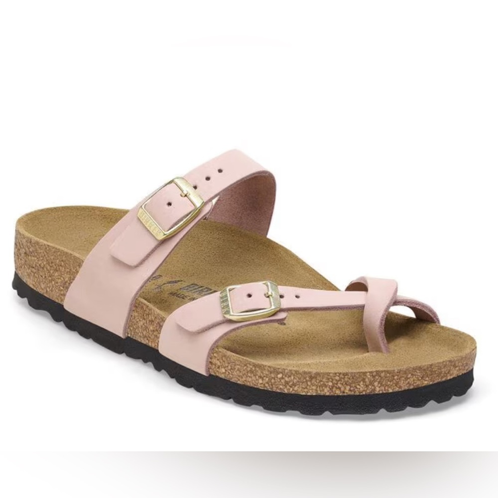 BIRKENSTOCK MAYARI SOFT PINK NUBUCK SIZE 37R (L6) ~ NIB